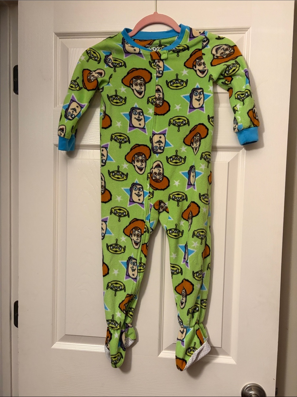 Disney Green Toy Story Character Footed One-Piece
